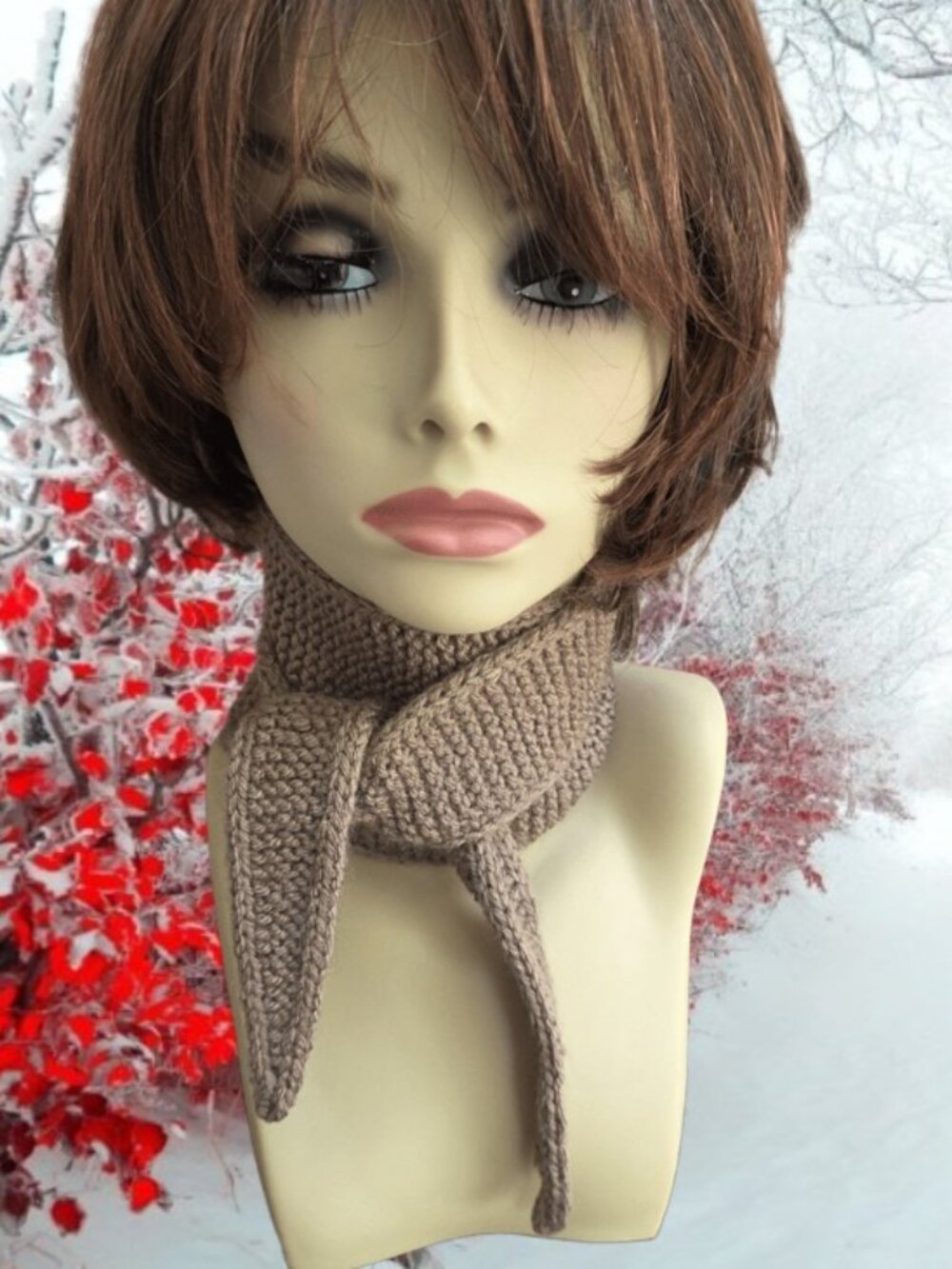 Sophie scarf Neck scarf Neck warmer spring/autumn scarf Knitted Handmade Scarf